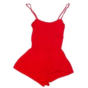 H&M RED ROMPER